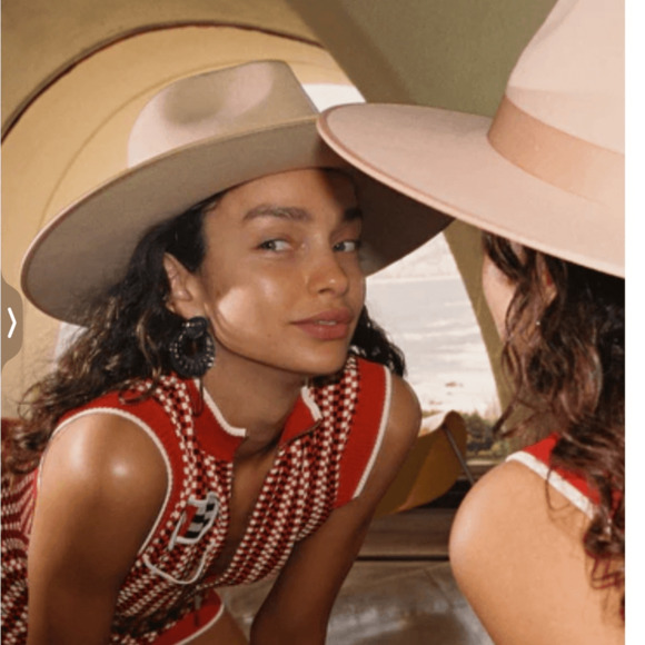 NEW! Lack of color ivory wool rancher